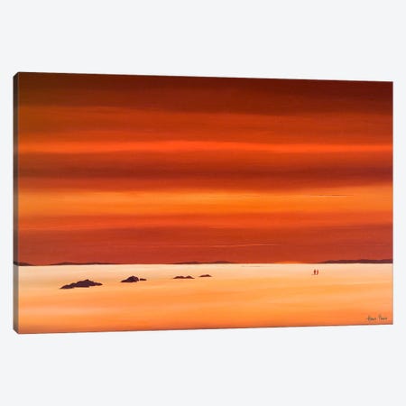 Evening Sky III Canvas Print #HPA39} by Hans Paus Canvas Art Print