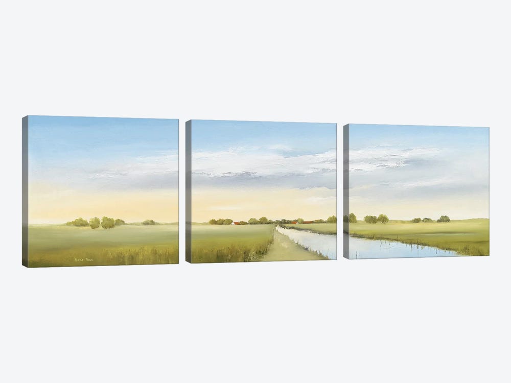 Lowlands I by Hans Paus 3-piece Canvas Print