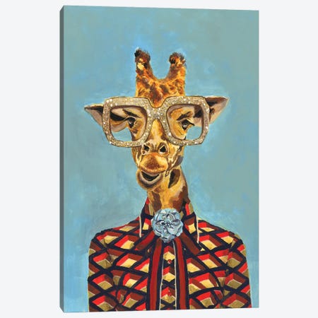 Gucci Giraffe Canvas Print #HPE13} by Heather Perry Canvas Art Print