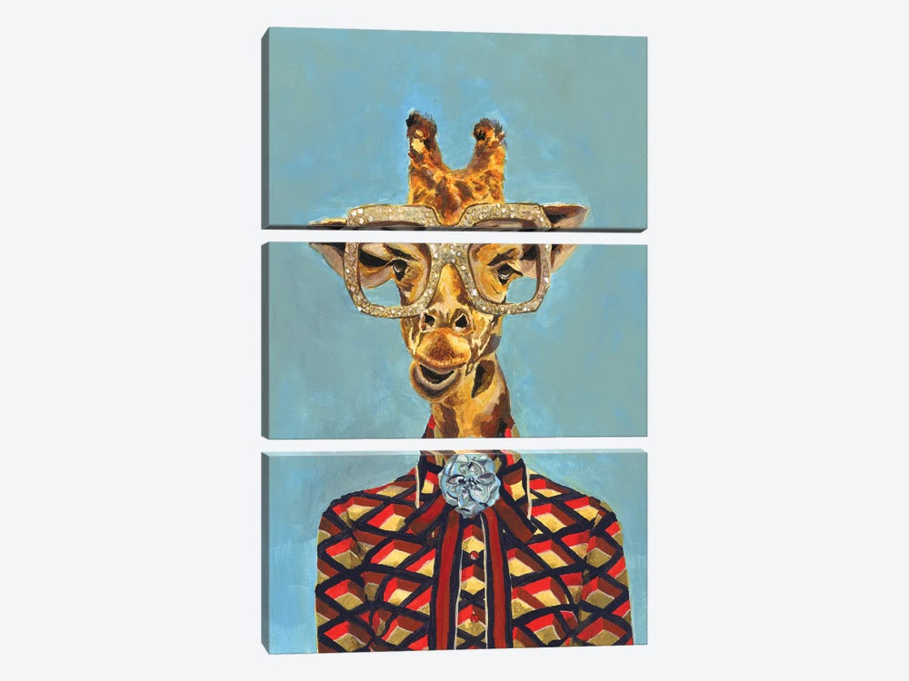 Gucci Giraffe by Heather Perry 3-piece Canvas Artwork