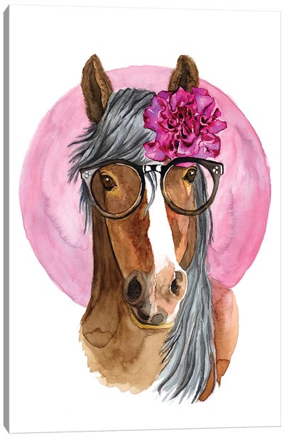 A Fabulous Horse Canvas Art Print - Peony Art