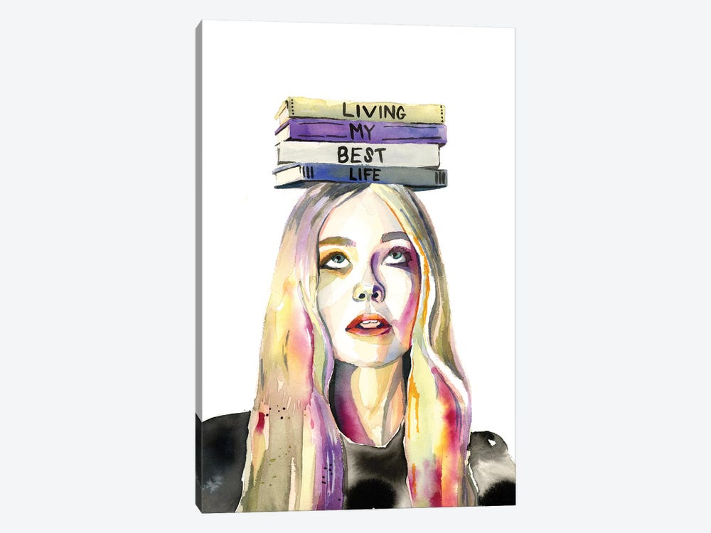 Living My Best Life by Heather Perry 1-piece Canvas Art Print