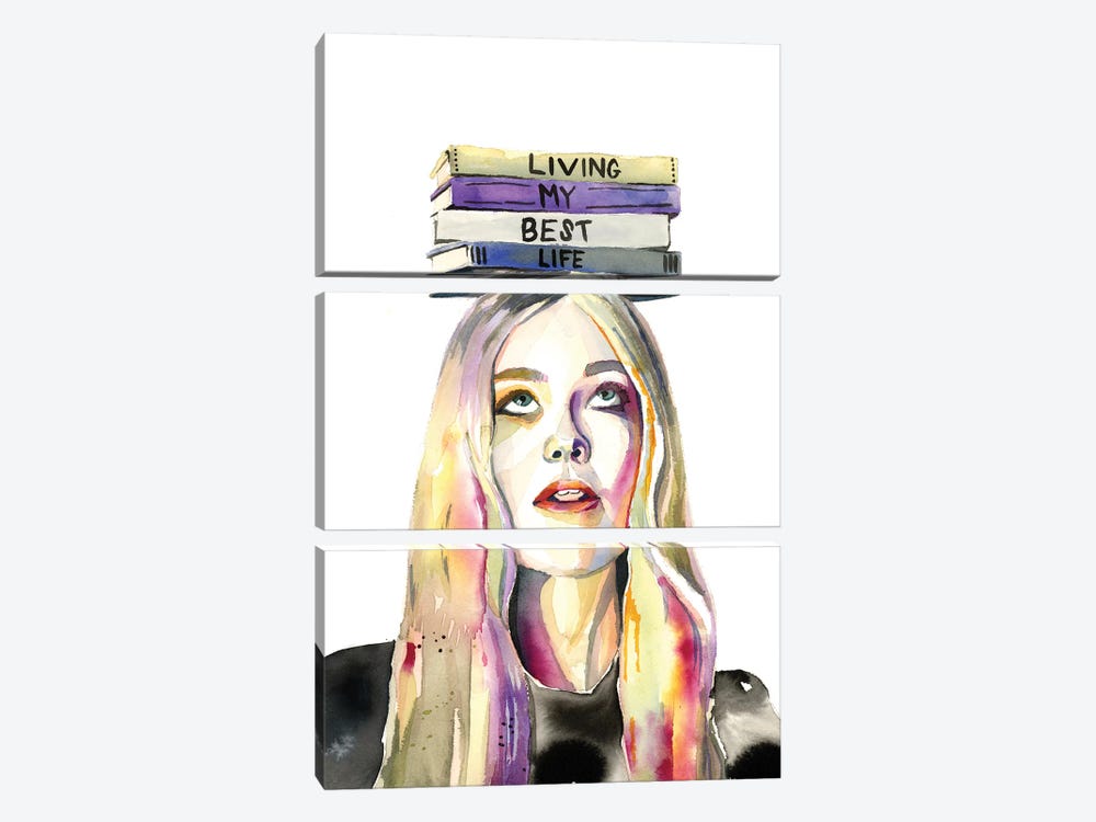 Living My Best Life by Heather Perry 3-piece Canvas Art Print