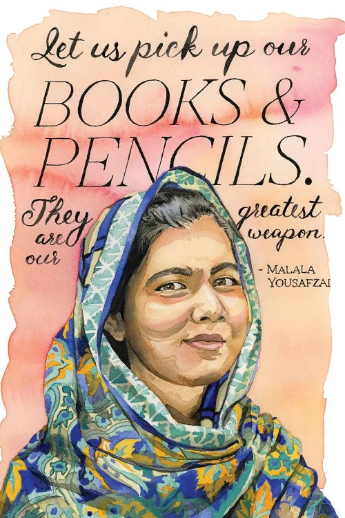 Malala by Heather Perry wall art