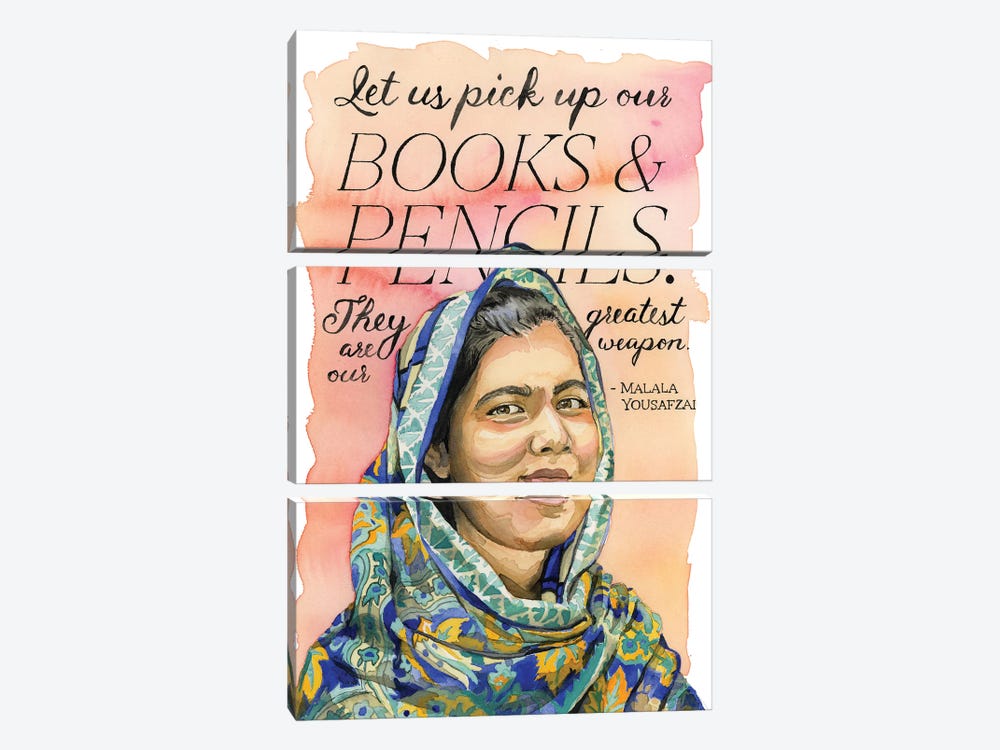 Malala by Heather Perry 3-piece Canvas Artwork