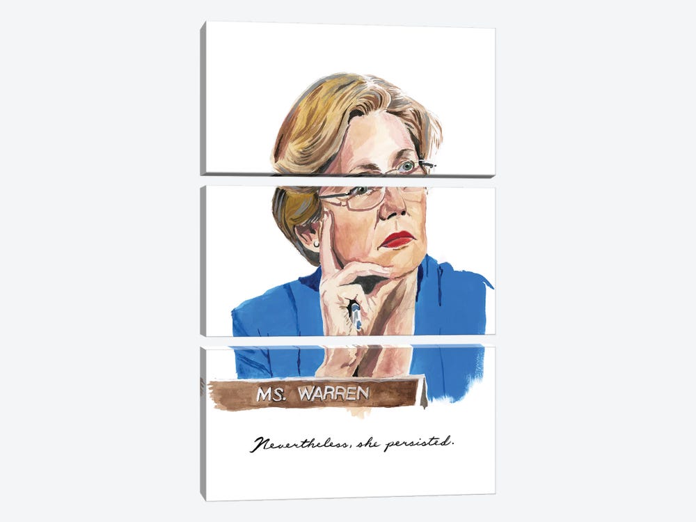 Nevertheless She Persisted by Heather Perry 3-piece Art Print