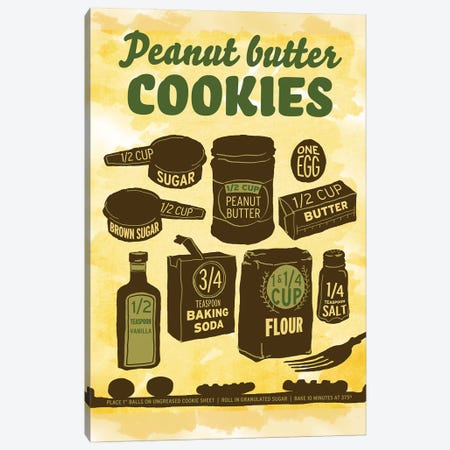 Peanut Butter Cookies Canvas Print #HPE30} by Heather Perry Canvas Art Print