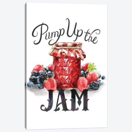 Pump Up The Jam Canvas Print #HPE32} by Heather Perry Canvas Art Print