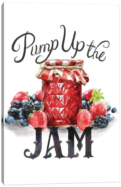 Pump Up The Jam Canvas Art Print - Heather Perry