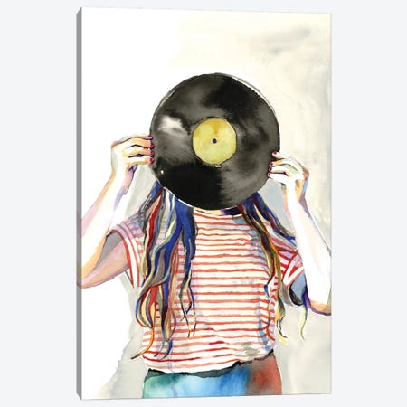 Record Head Canvas Print #HPE34} by Heather Perry Canvas Wall Art