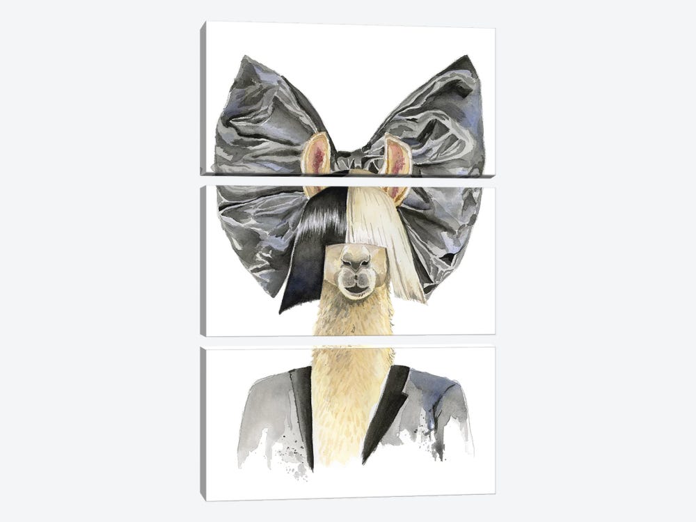 Sia Llama by Heather Perry 3-piece Canvas Print