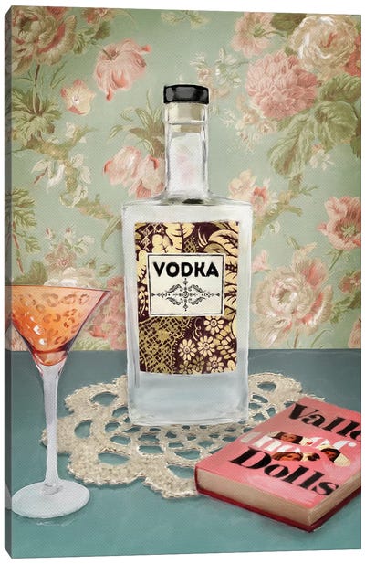 Vodka Still Life Canvas Art Print - Still Lifes for the Modern World