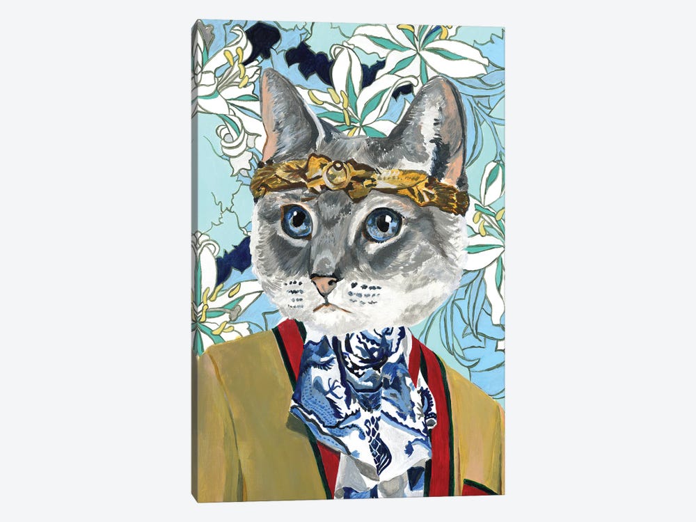 Gucci Cat by Heather Perry 1-piece Art Print