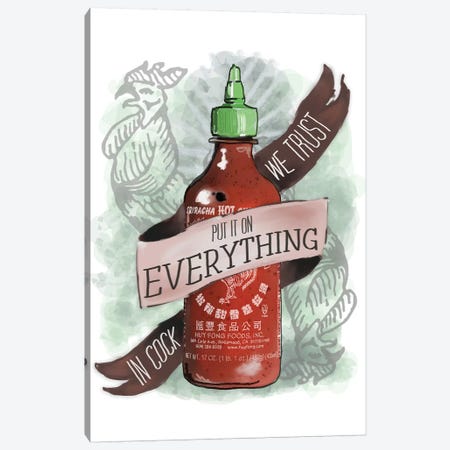 An Ode To Sriracha Canvas Print #HPE4} by Heather Perry Canvas Wall Art