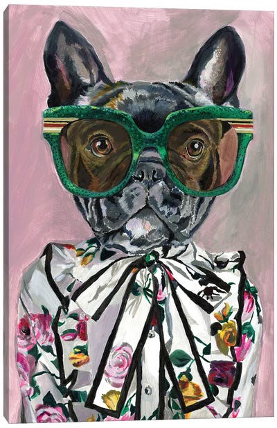 Gucci Frenchie Canvas Art Print - Heather Perry