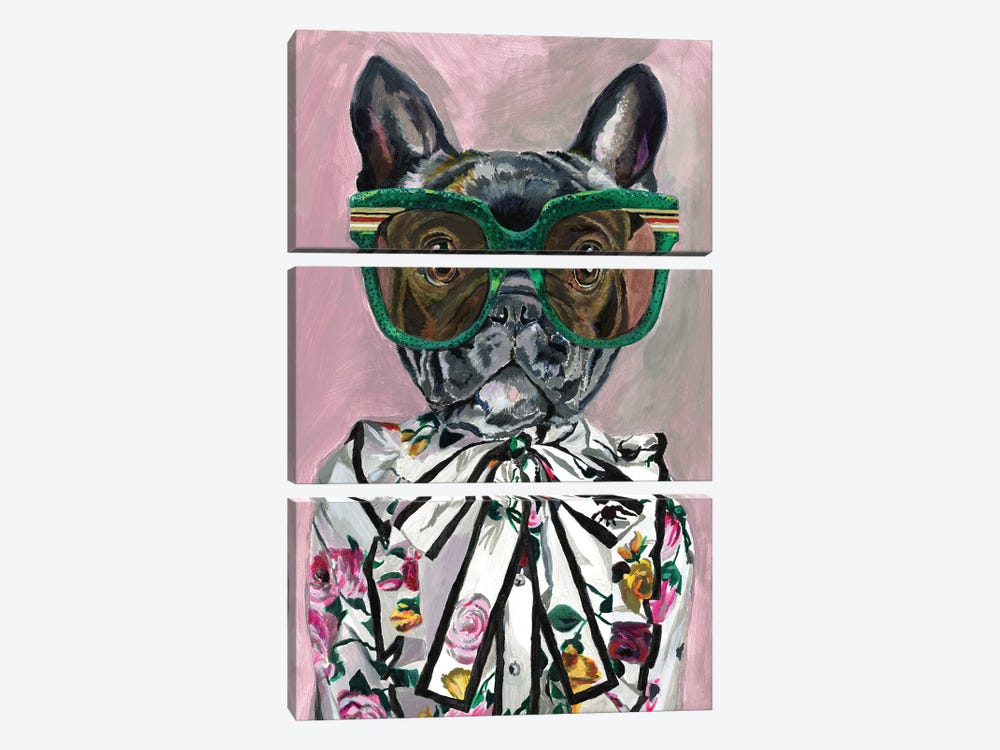 Gucci Frenchie by Heather Perry 3-piece Canvas Print