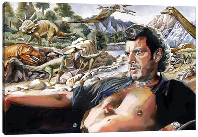Chaos Theory Canvas Art Print - Jeff Goldblum