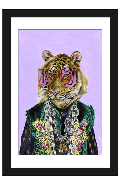 Gucci Bengal Tiger Framed Art Print