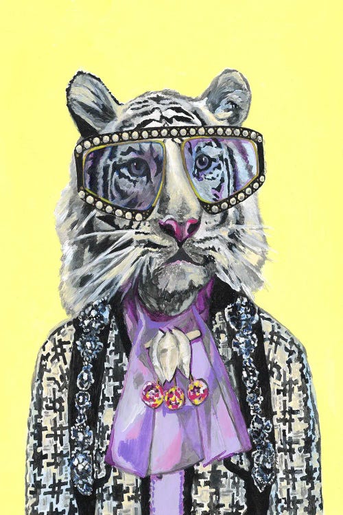 Cool Cat Gucci Hoodie Art Print