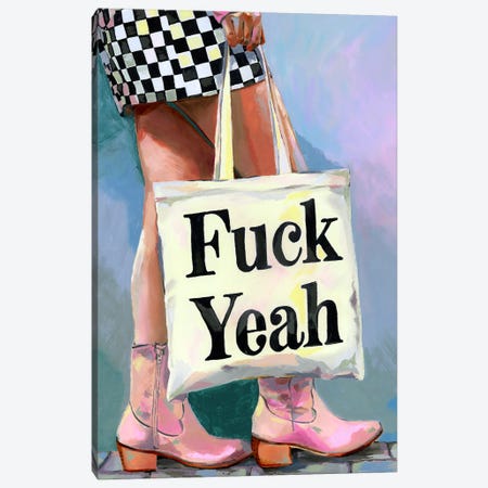 Fuck Yeah Canvas Print #HPE70} by Heather Perry Canvas Print
