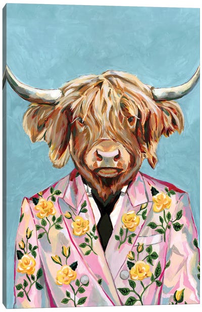 Gucci Cow Canvas Art Print - Heather Perry