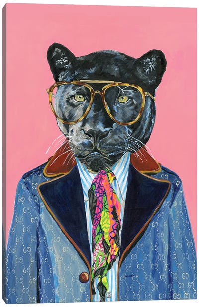 Gucci Panther Canvas Art Print - Wild Cat Art