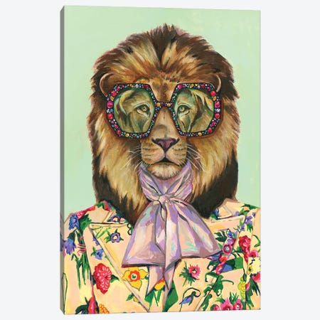 Gucci Lion Canvas Print #HPE74} by Heather Perry Canvas Artwork
