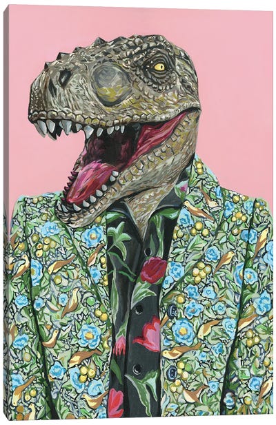 Gucci T-Rex Canvas Art Print - Animal Humor Art