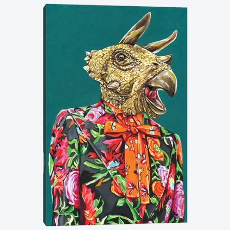 Gucci Triceratops Canvas Print #HPE86} by Heather Perry Canvas Art Print