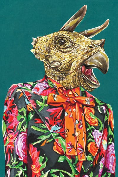 Prehistoric Animals: Gucci Triceratops by Heather Perry