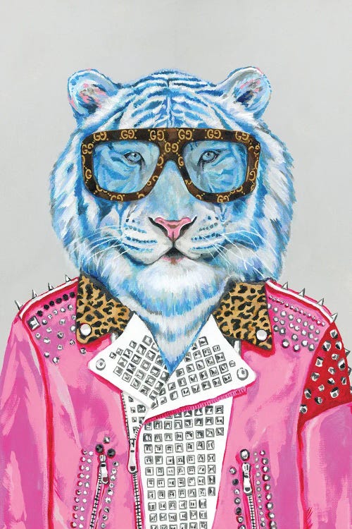 Gucci Blue Tiger by Heather Perry canvas print