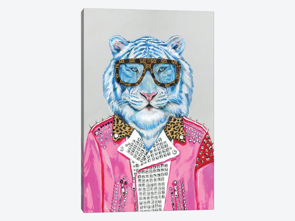 Gucci Blue Tiger by Heather Perry 1-piece Art Print