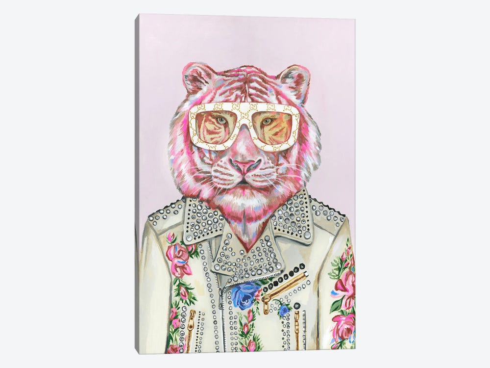 Gucci Pink Tiger by Heather Perry 1-piece Canvas Artwork