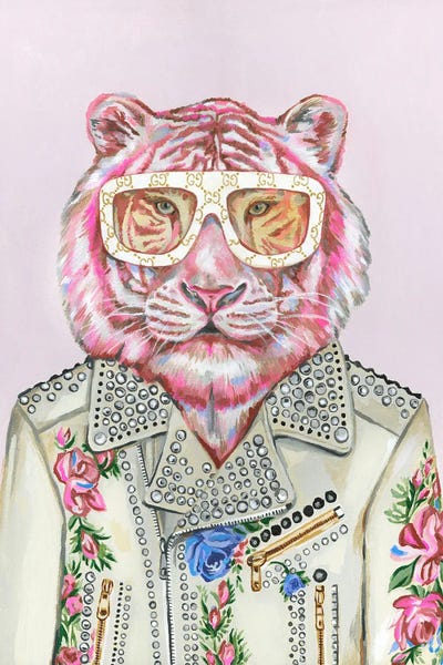 Wall Art: Gucci Pink Tiger by Heather Perry