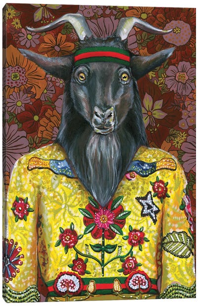 Gucci Baphomet Canvas Art Print - Animal Humor Art