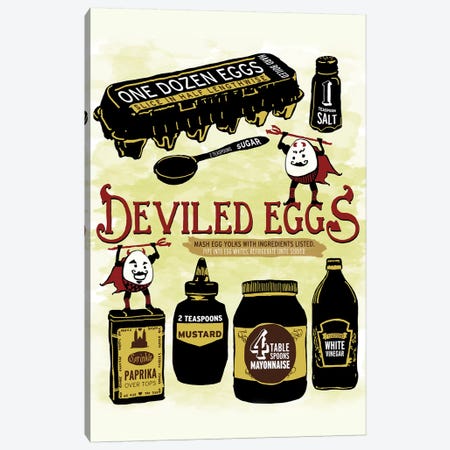 Deviled Eggs Canvas Print #HPE8} by Heather Perry Art Print