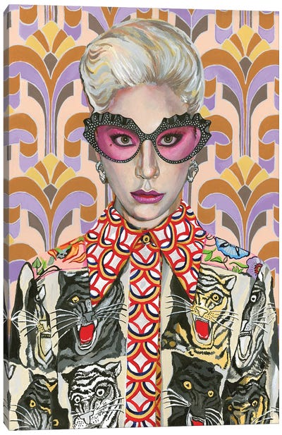 House Of Gaga Canvas Art Print - Musician Art