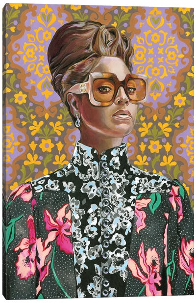 Queen Bey Canvas Art Print - R&B & Soul Music Art