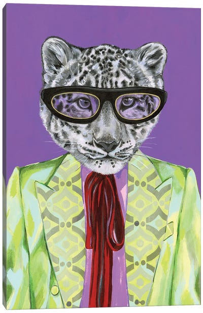 Gucci Snow Leopard Canvas Art Print - Heather Perry