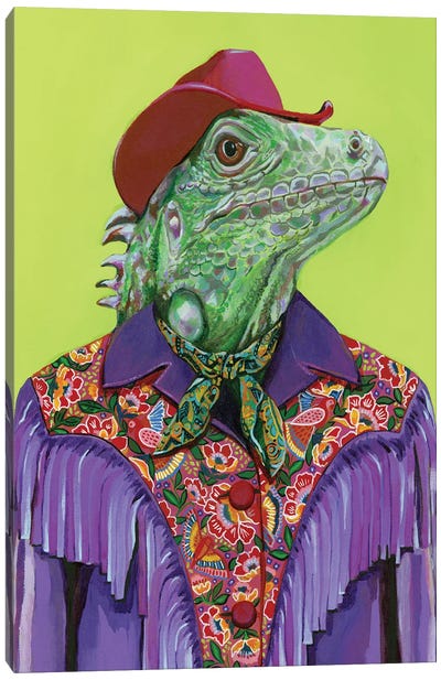 Gucci Lizard Canvas Art Print - Heather Perry