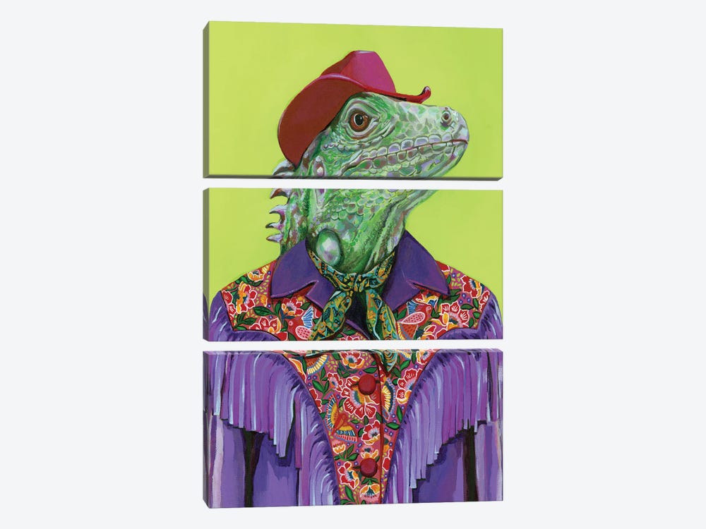Gucci Lizard by Heather Perry 3-piece Canvas Art Print
