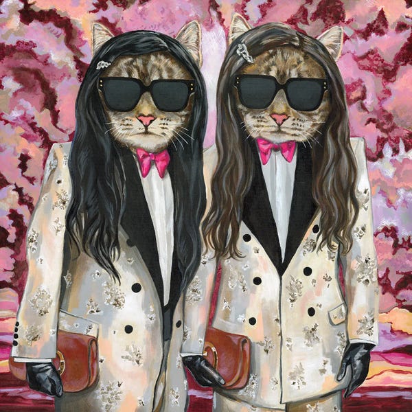 Office Humor: Gala Cats by Heather Perry