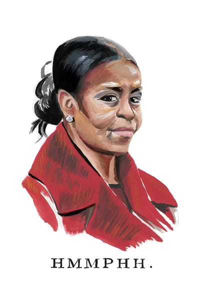 Women's Suits: Disapproving Michelle Obama by Heather Perry