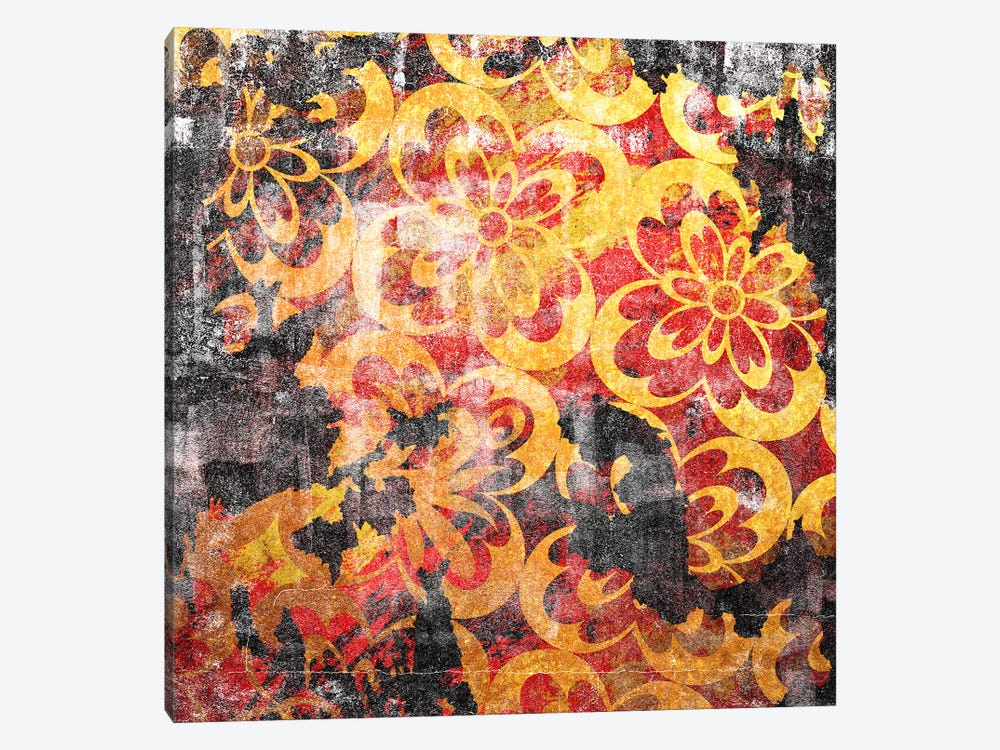 Flourished Floral Torn by 5by5collective 1-piece Canvas Artwork