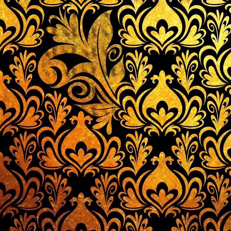 Incoherent Fragment in Black & Gold by 5by5collective wall art