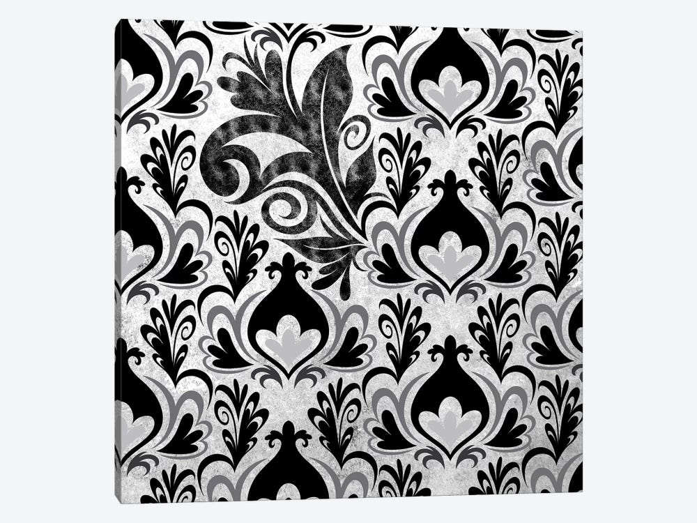 Incoherent Fragment in Black & White by 5by5collective 1-piece Canvas Print