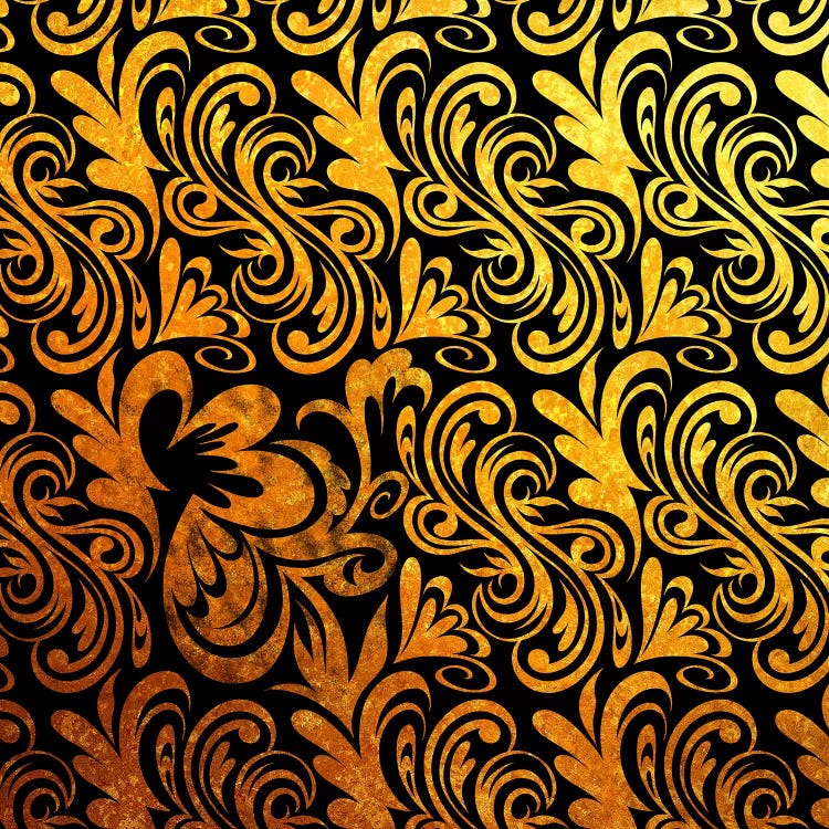 Element of Peace in Black & Gold by 5by5collective wall art