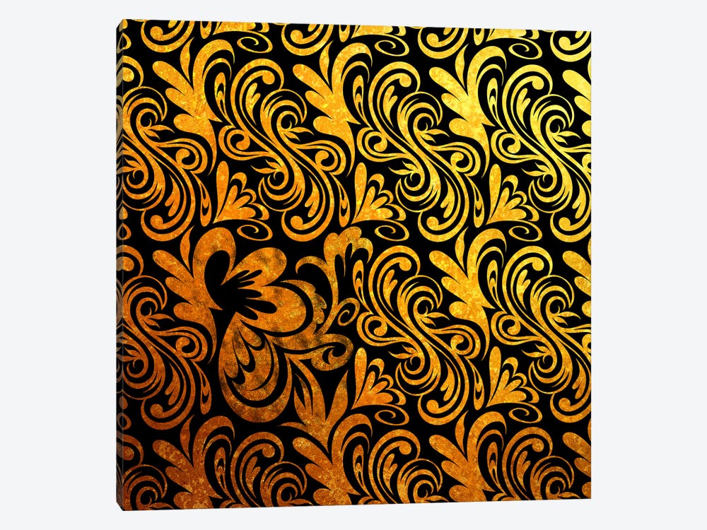 Element of Peace in Black & Gold by 5by5collective 1-piece Canvas Artwork