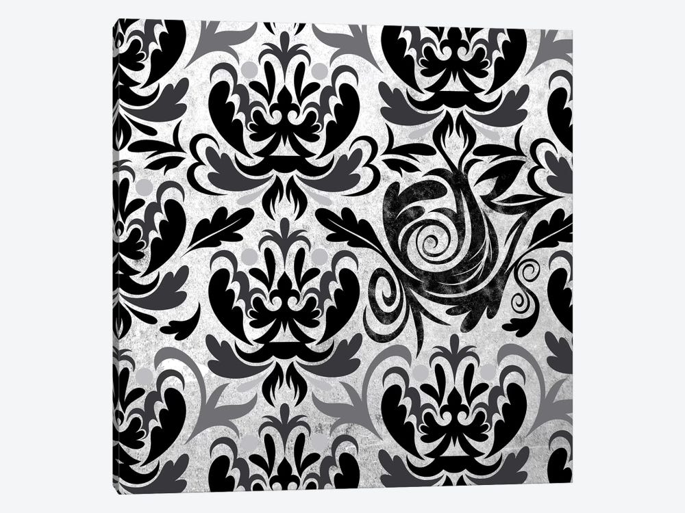 Modular Movement in Black & White by 5by5collective 1-piece Canvas Wall Art