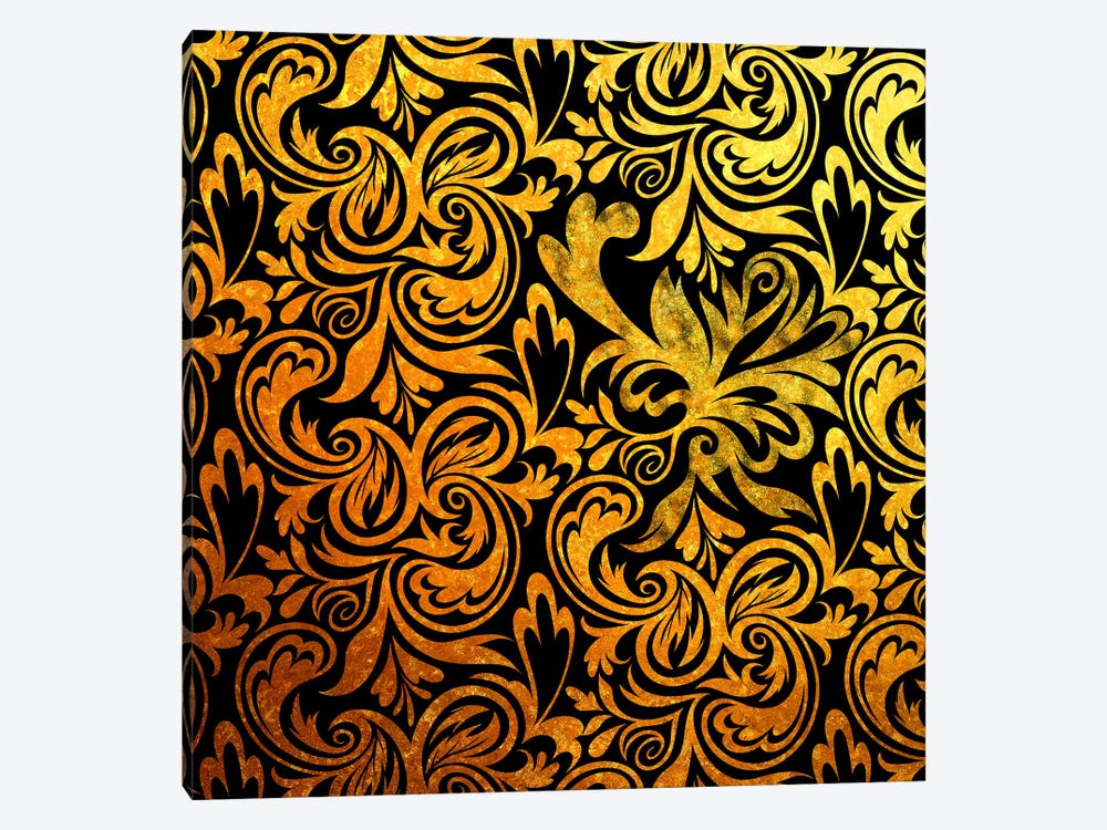 Secret View in Black & Gold by 5by5collective 1-piece Canvas Art